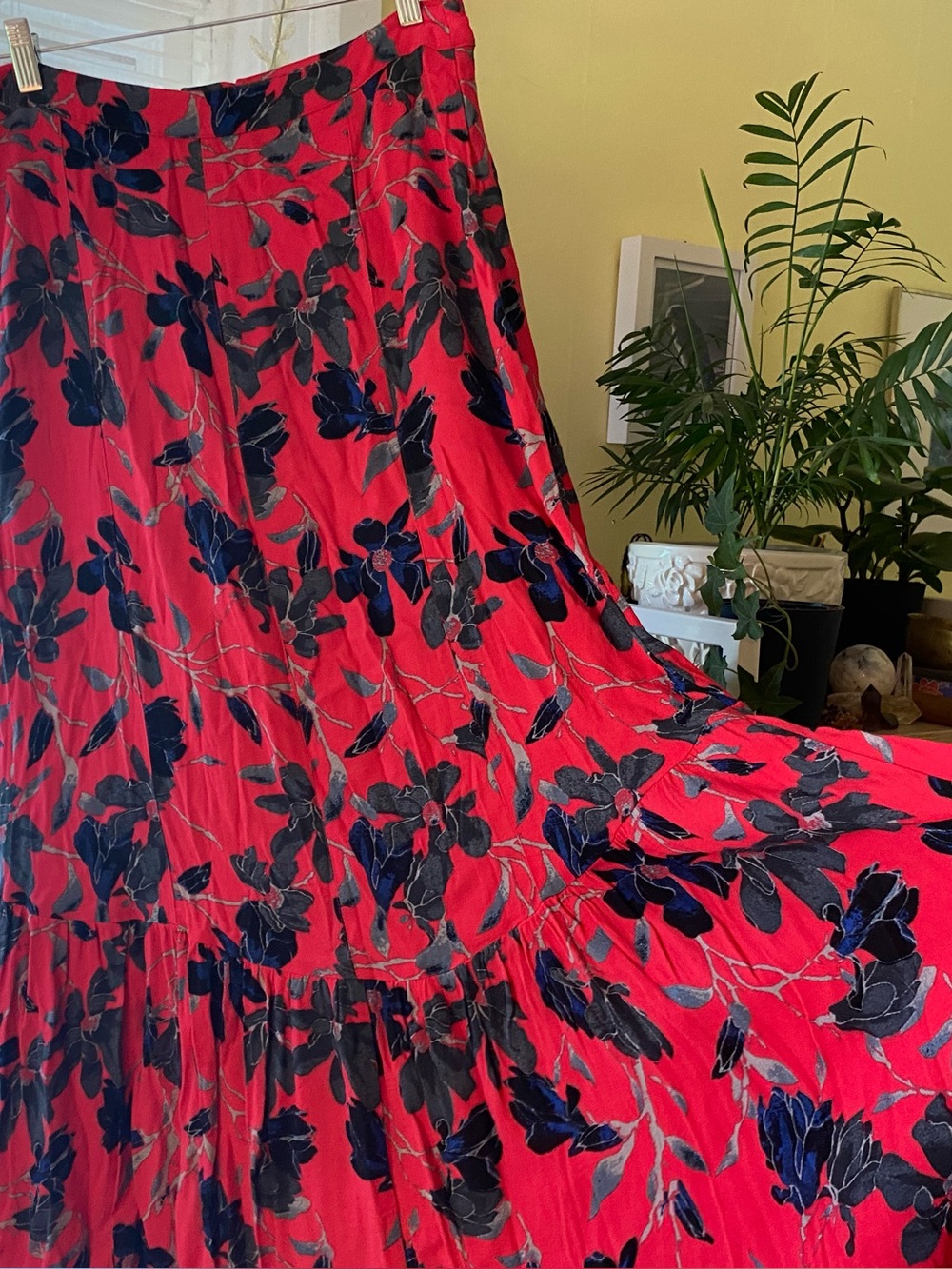 Free People | Bright Floral Maxi Skirt
